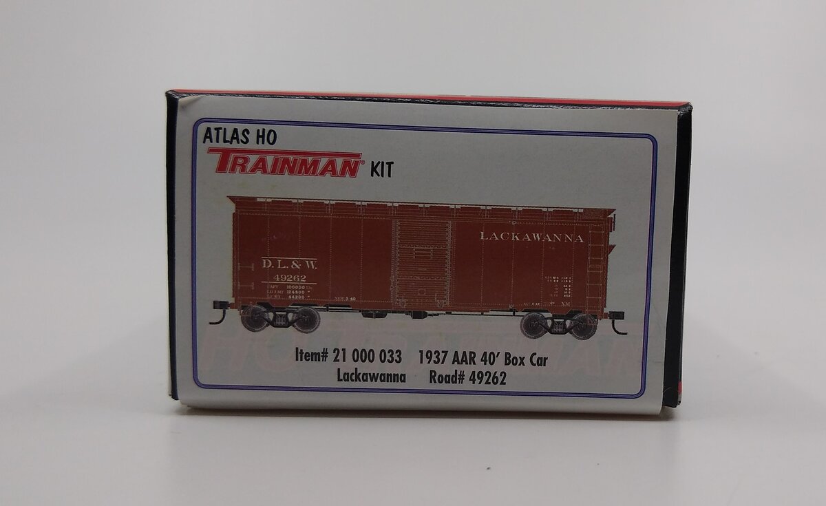 Atlas 21000033 Lackawanna DL&W 1937 AAR 40' Boxcar Kit #49262