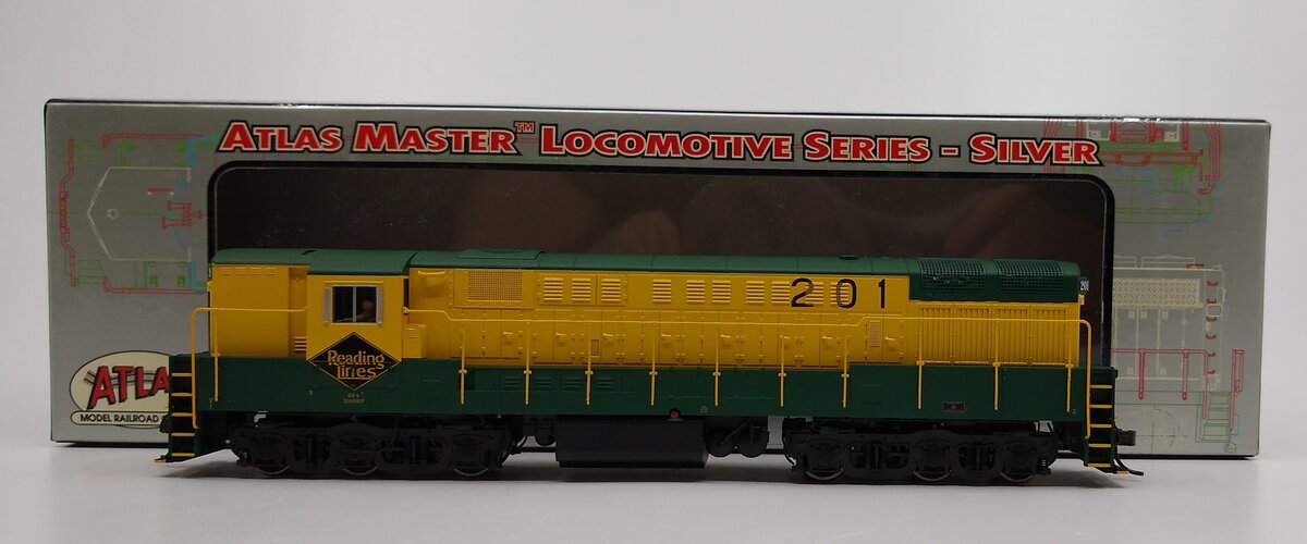 Atlas 7860 HO Scale Reading FM TrainMaster Diesel Locomotive #201