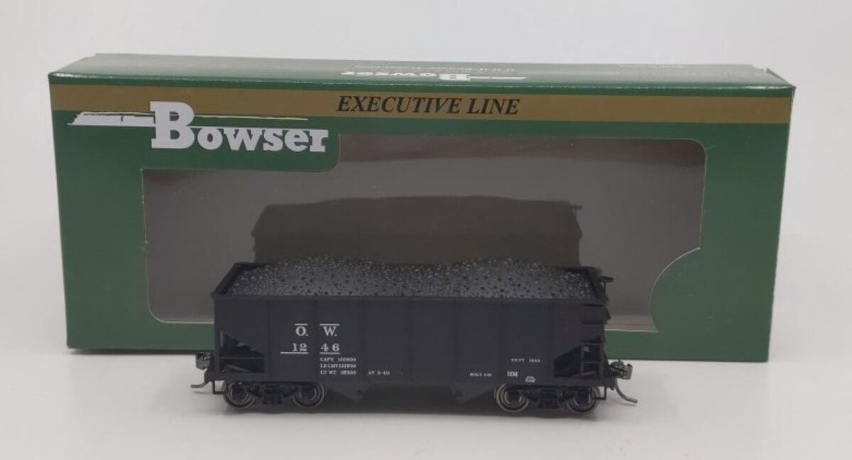 Bowser 40925 HO NY Ontario & Western PRR Class GLa 2-Bay Open Hopper #1246