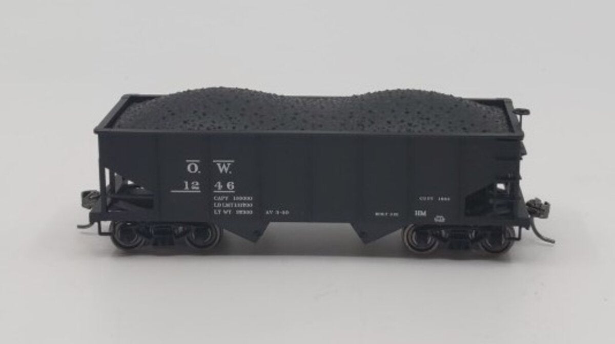 Bowser 40925 HO NY Ontario & Western PRR Class GLa 2-Bay Open Hopper #1246