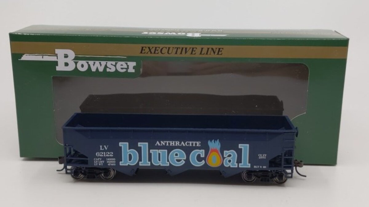 Bowser 41155 HO Lehigh Valley 70-Ton 3-Bay Offset Hopper Executive Line #62122