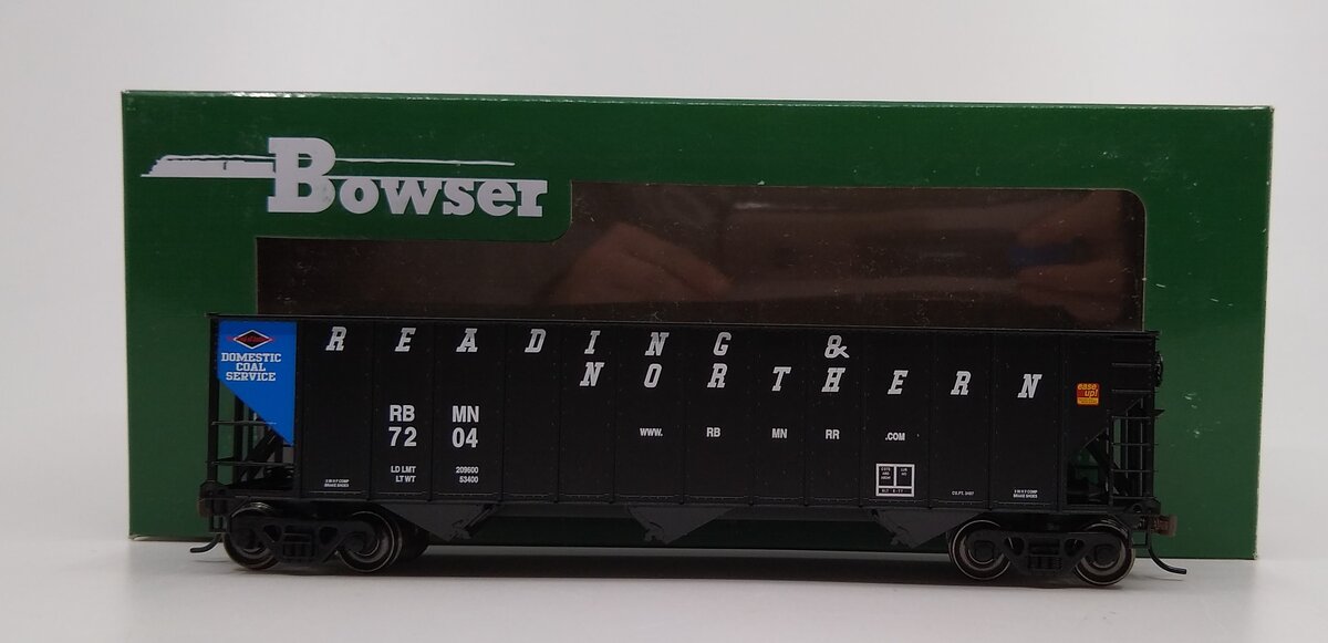 Bowser 41189 HO Reading, Blue Mountain & Northern 100-Ton 3-Bay Hopper #7204