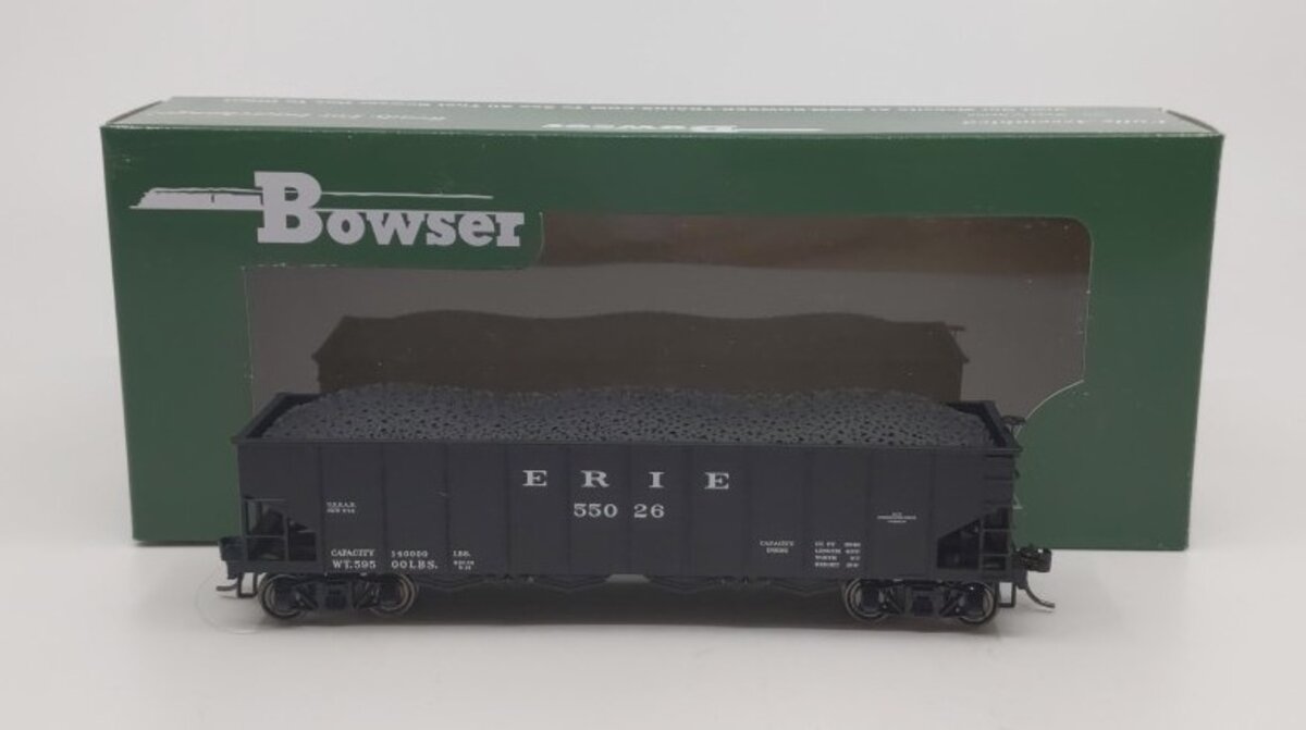 Bowser 41201 HO Erie H21 4-Bay Hopper with Clamshell Doors Executive Line #55026