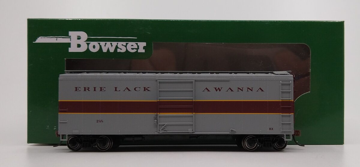 Bowser 41777 HO Erie Lackawanna 40' Steel Side Box Car Ready To Run #188