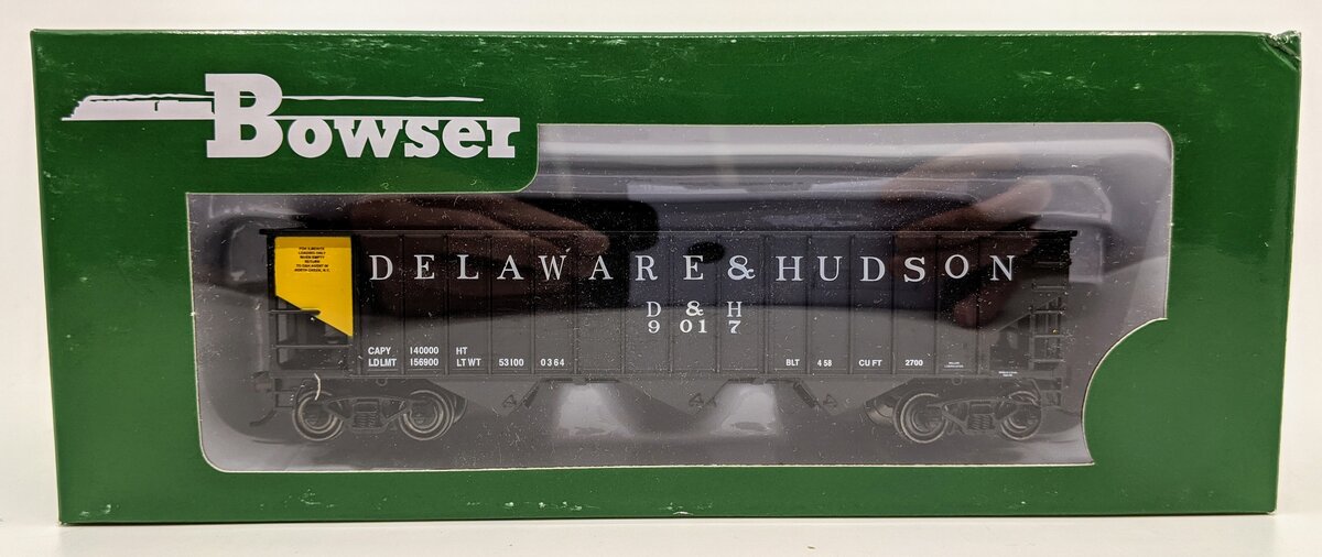 Bowser 41823 HO Delaware & Hudson 70 Ton 14 Panel Hopper #9017