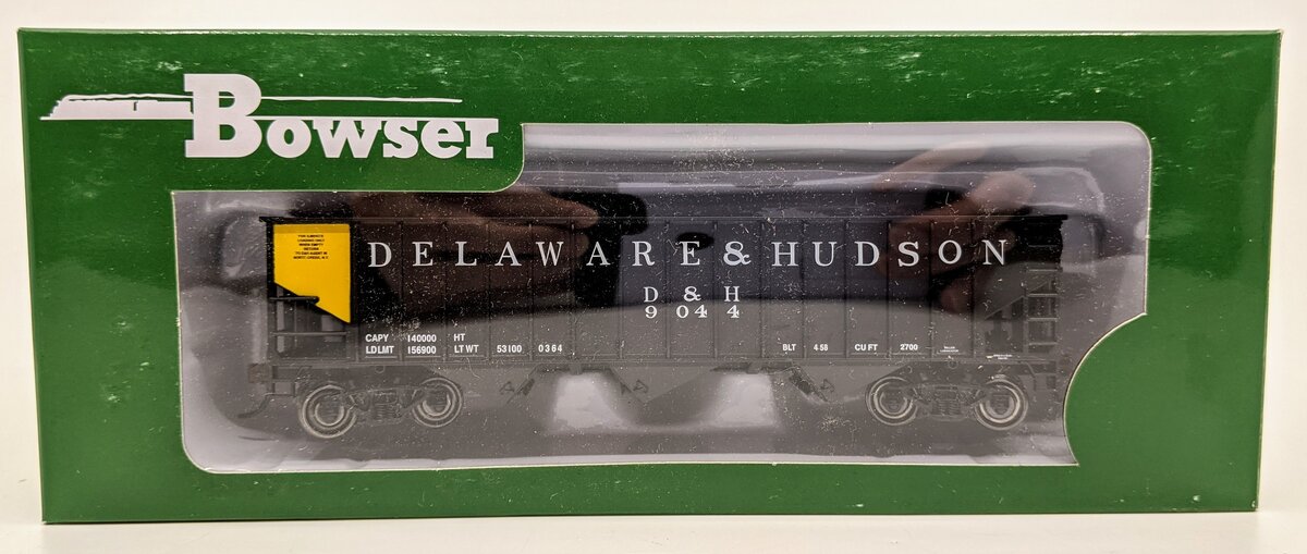 Bowser 41824 HO Delaware & Hudson 70 Ton 14 Panel Hopper #9044