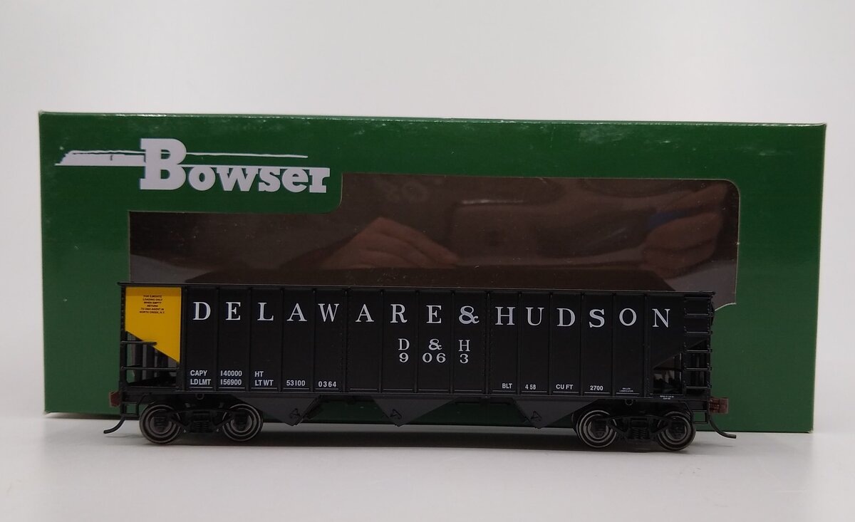 Bowser 41826 HO Delaware & Hudson 70 Ton 14 Panel Hopper Car #9063