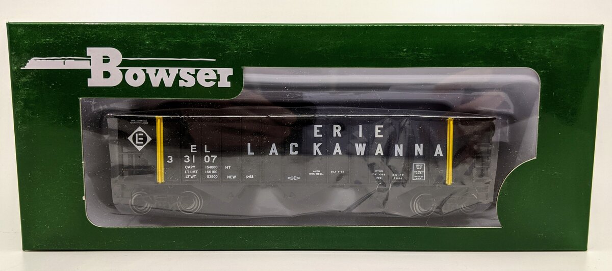 Bowser 41836 HO Erie Lackawanna 70 Ton 14 Panel Hopper #33107