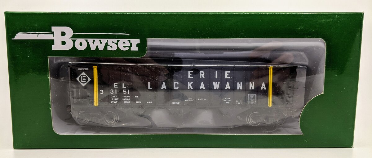 Bowser 41837 HO Erie Lackawanna 70 Ton 14 Panel Hopper #33151