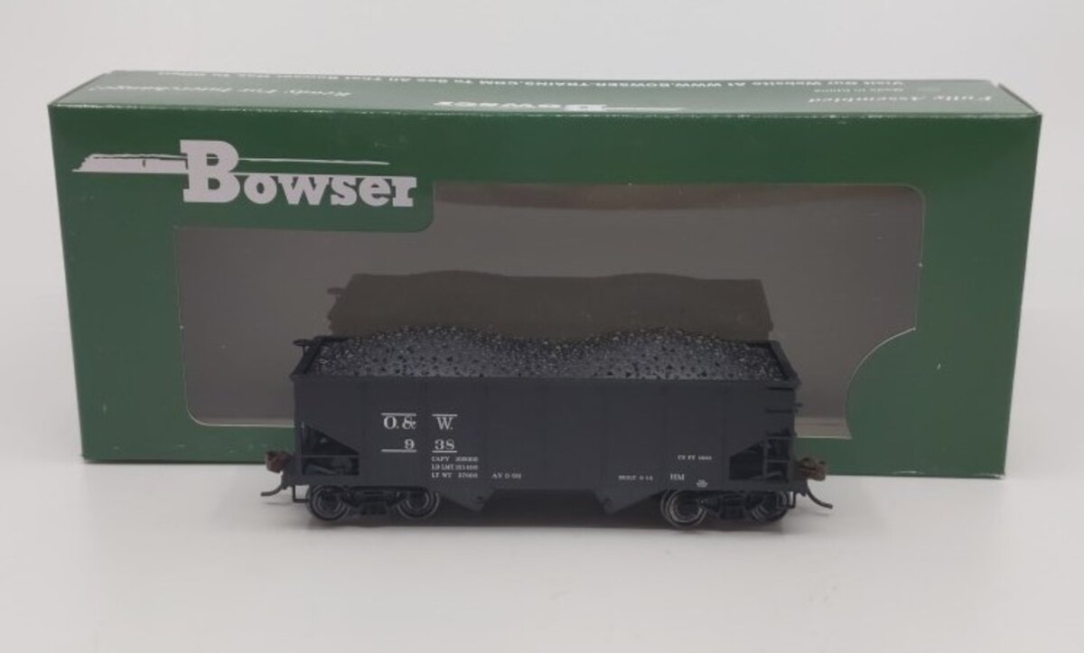 Bowser 41888 HO Ontario and Western GLa 2-Bay Hopper Car Ready To Run #938