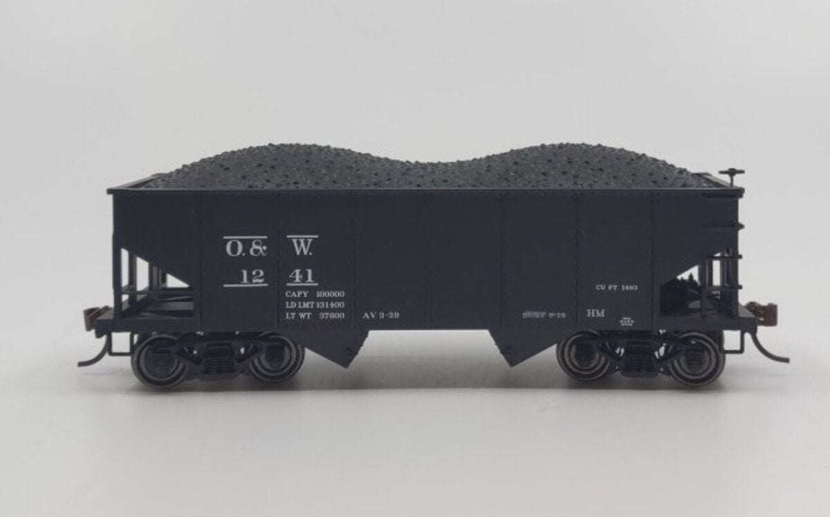 Bowser 41890 HO Ontario and Western GLa 2-Bay Hopper Car Ready To Run #1241