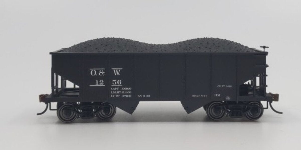 Bowser 41891 HO Ontario and Western GLa 2-Bay Hopper Car Ready To Run #1256