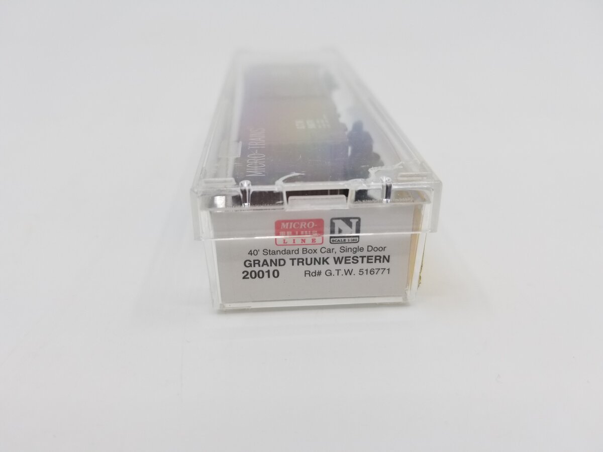 Micro-Trains 02000010 N GTW 40' Standard Single Door Boxcar #516771