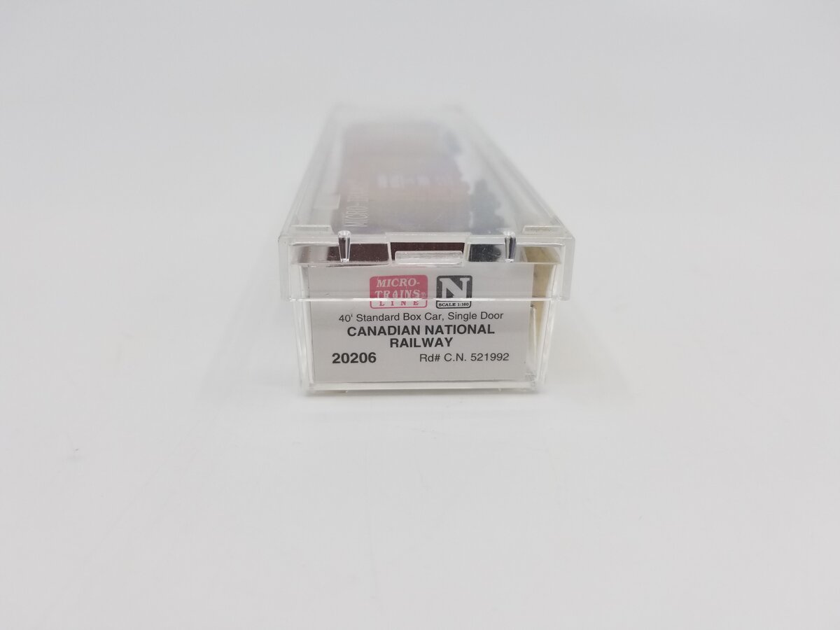 Micro-Trains 02000206 N Canadian National 40' Single Door Boxcar #521992