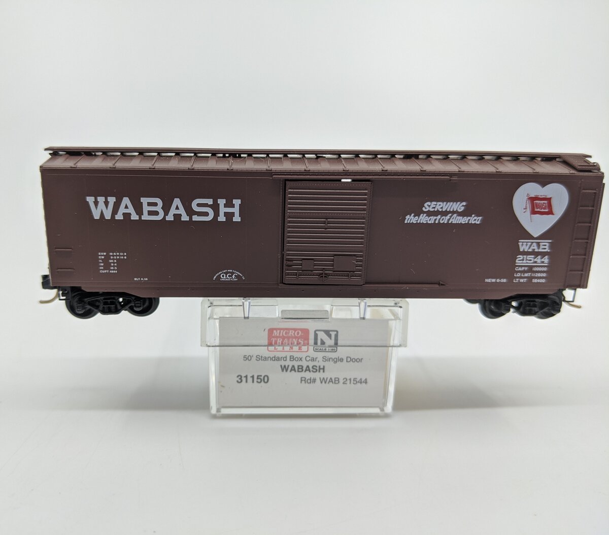 Micro-Trains 03100150 N Wabash 50' Standard Single Door Boxcar #21544