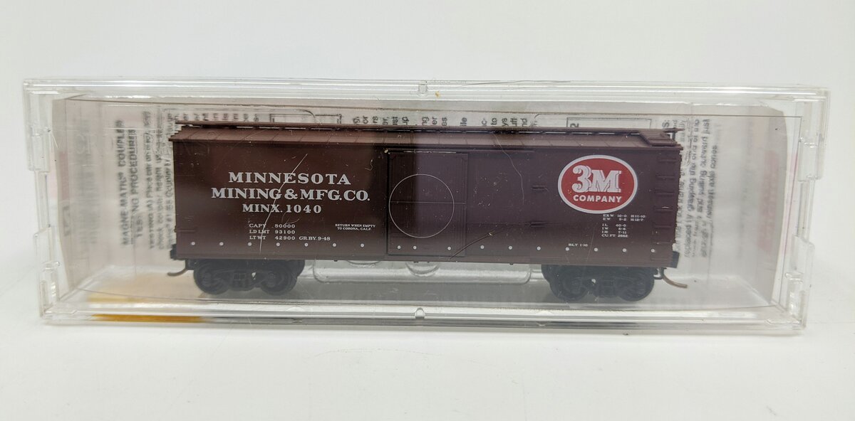 Micro-Trains 03900190 N Scale Minnesota Mining & Manufacturing Co. Boxcar #1040