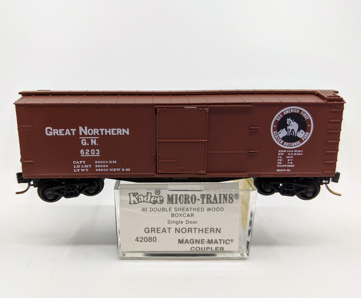 Micro-Trains 04200080 N GN 40' Single Door Double Sheathed Wood Boxcar #6203
