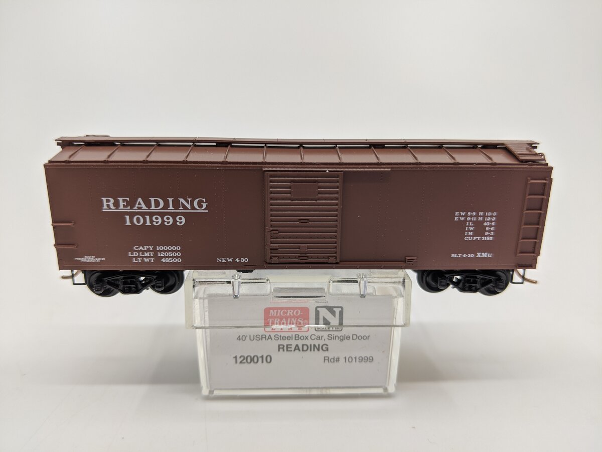 Micro-Trains 12000010 N Reading 40' Murphy Roof Single Door Boxcar #101999