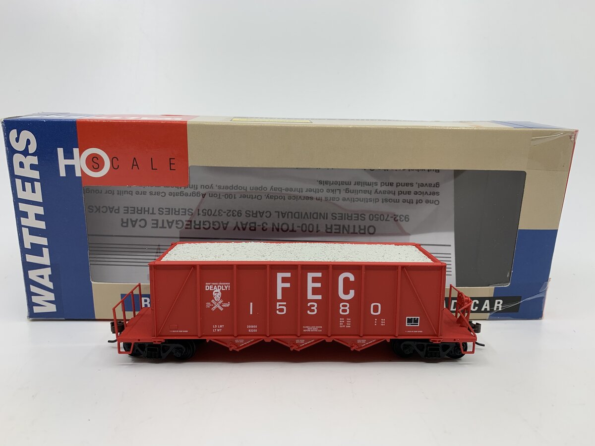 Walthers 932-7053 Florida East Coast 40' Ortner Aggregate Car #15380