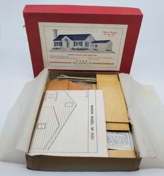 Yank Model Research 1001 O Scale Wooden Marion Residence Building Kit