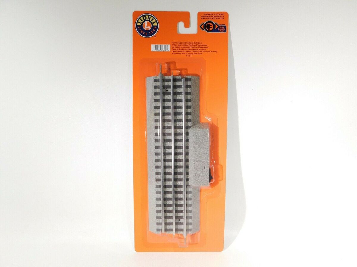 Lionel 6-81314 O Gauge FasTrack Power Block Lock-on
