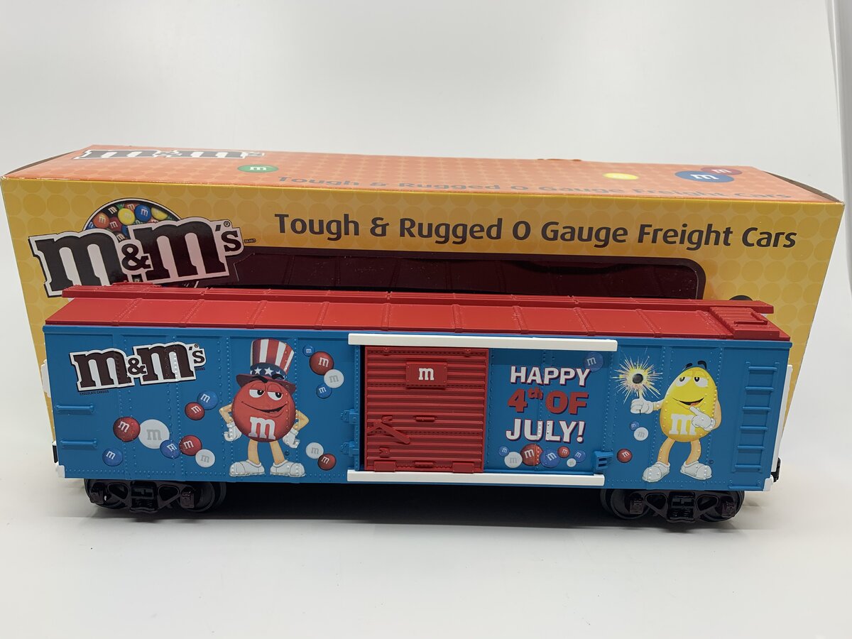 MTH 30-74540 O Gauge M&M'S 4th of July Box Car
