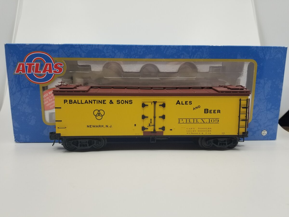 Atlas 8173 O 40' Wood Reefer, Ballantine Beer 3-Rail