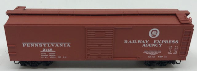 Micro-Trains 12000262 N PRR 40' Flat Panel Roof Single Door Boxcar #2148