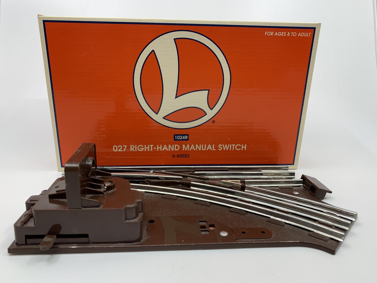 Lionel 6-65022 O 27" Right Hand Manual Switch Turnout