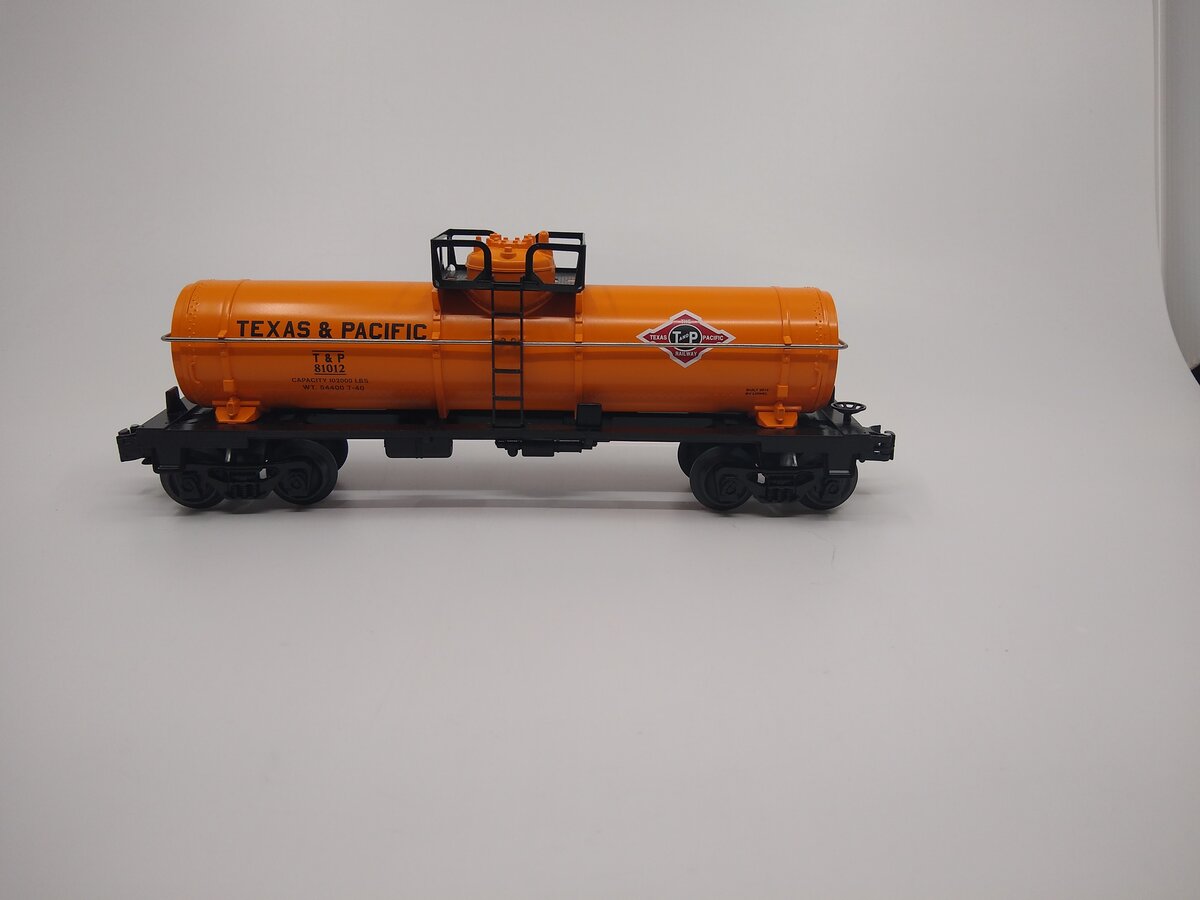 Lionel 6-81012 O Gauge Texas & Pacific Single-Dome Tank Car