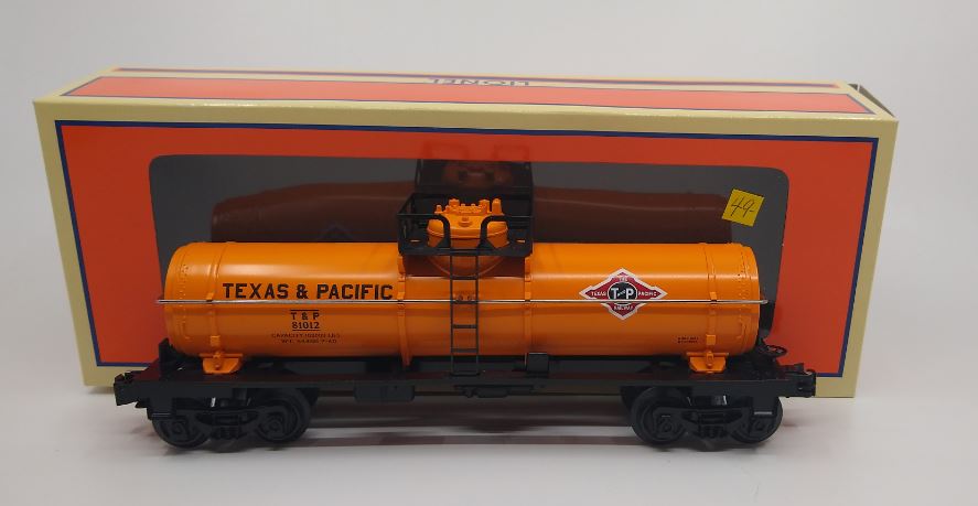 Lionel 6-81012 O Gauge Texas & Pacific Single-Dome Tank Car