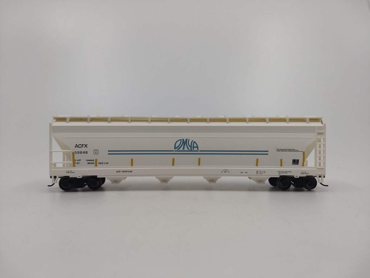 Bachmann 17546 HO Scale OMYA 56' ACF Center-Flow Covered Hopper #59846