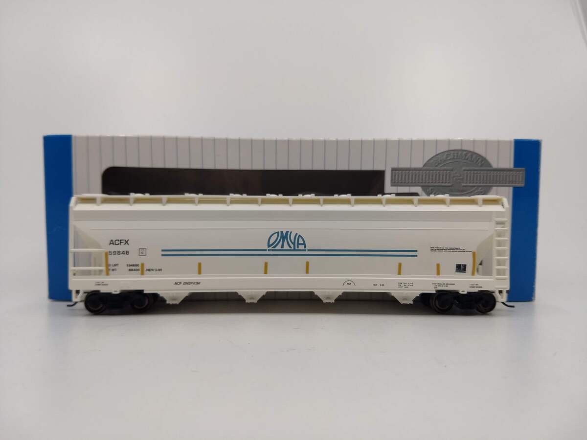 Bachmann 17546 HO Scale OMYA 56' ACF Center-Flow Covered Hopper #59846