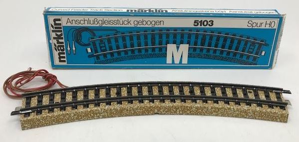 Marklin 5103 HO M Track Curved Track Feeder Section