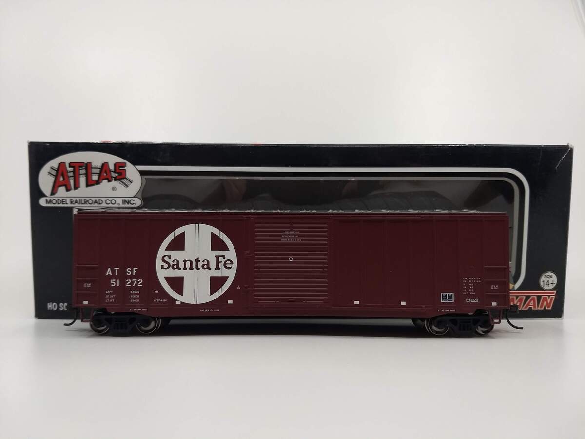 Atlas 20001095 TrainMan HO Scale Santa Fe 50' 6" Box Car #51272