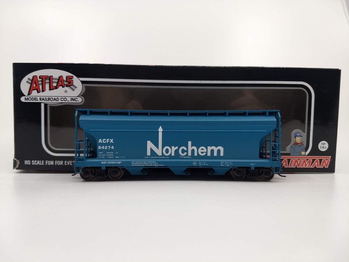 Atlas 20002928 HO Norchem ACF 3560 Center-Flow Covered Hopper #64274