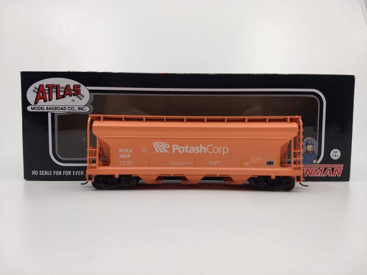 Atlas 20004867 HO Potash Corp Trainman® ACF® 3560 Covered Hopper #1589