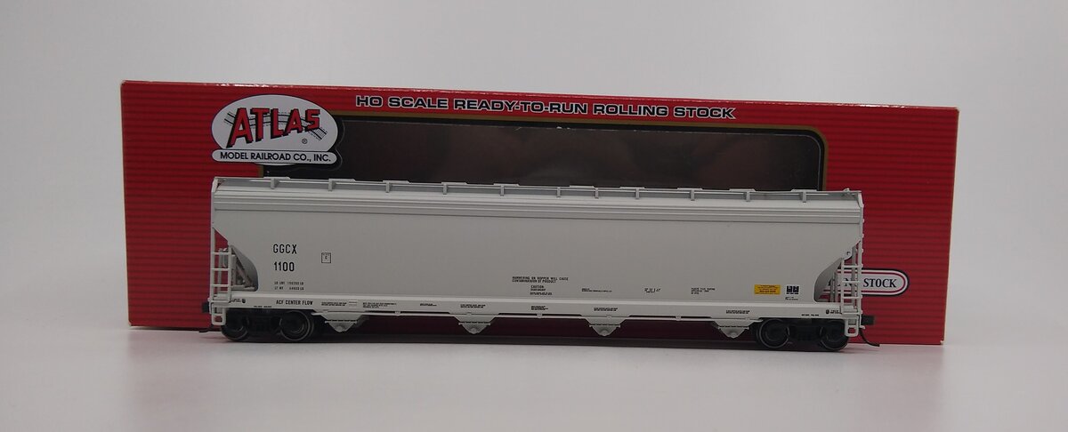 Atlas 20003559 HO GGPD ACF 5800 Covered 4-Bay Centerflow Plastics Hopper #1100