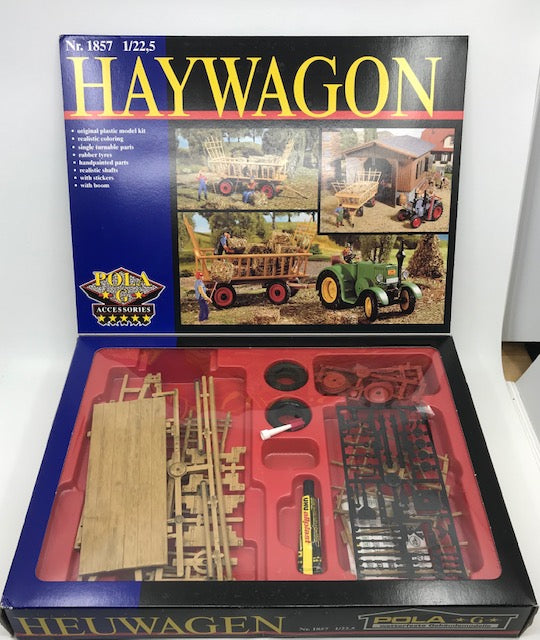 Pola 1857 G Scale Hay Wagon Kit