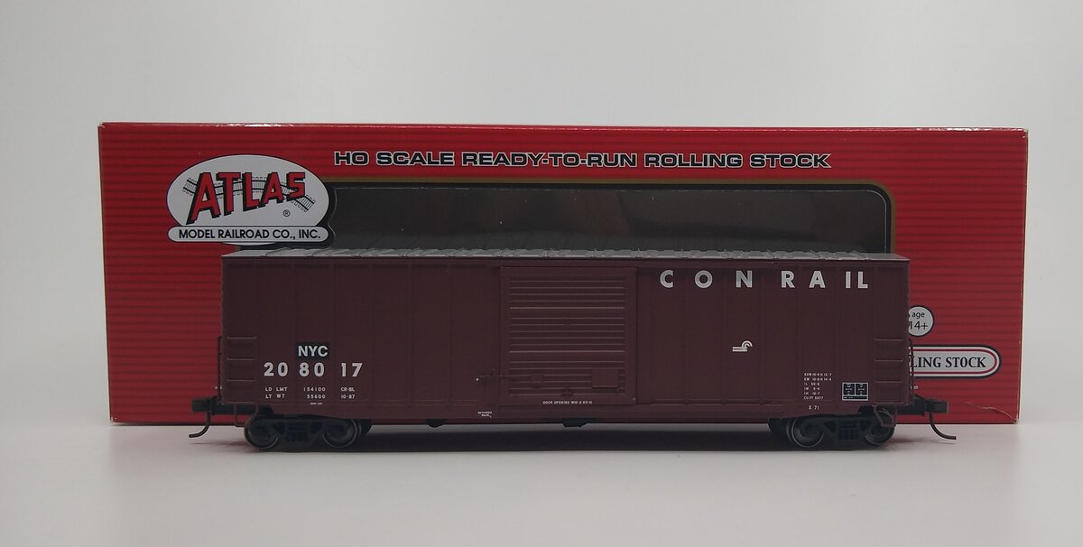Atlas 20004755 HO CSX Conrail NYC Patch 50' Precision Design Box Cars #208017