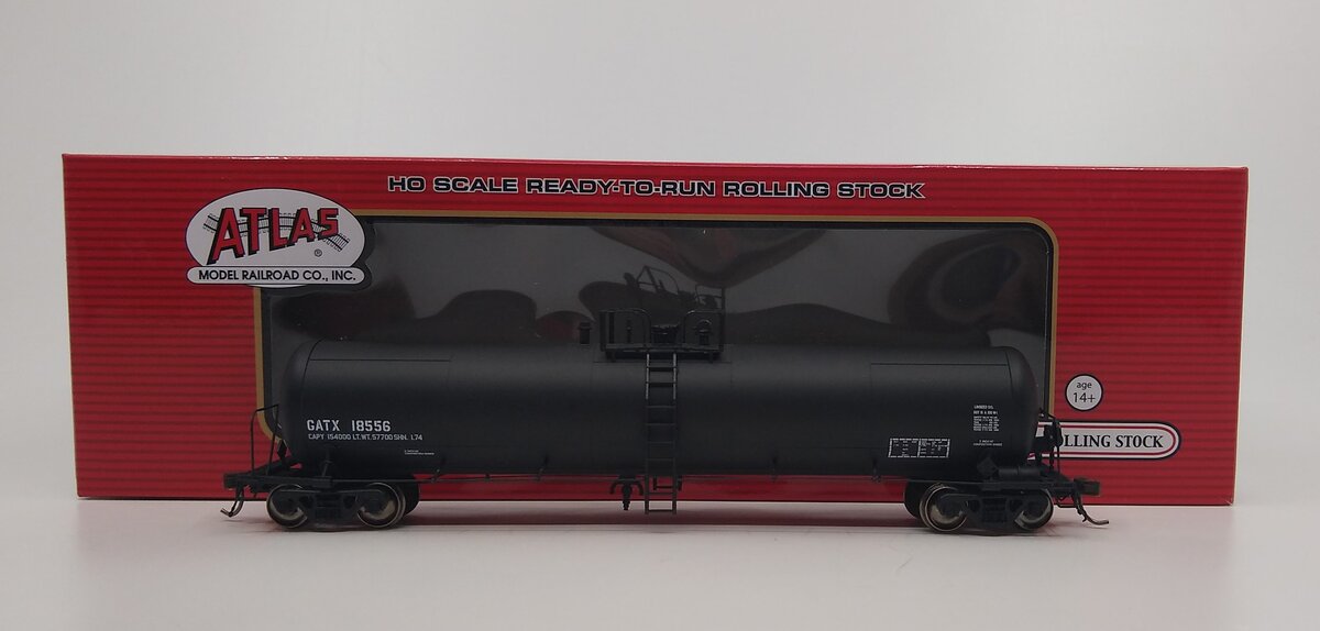 Atlas 20005396 HO Linseed Oil GATX 20,700-Gallon Tank Car #18556