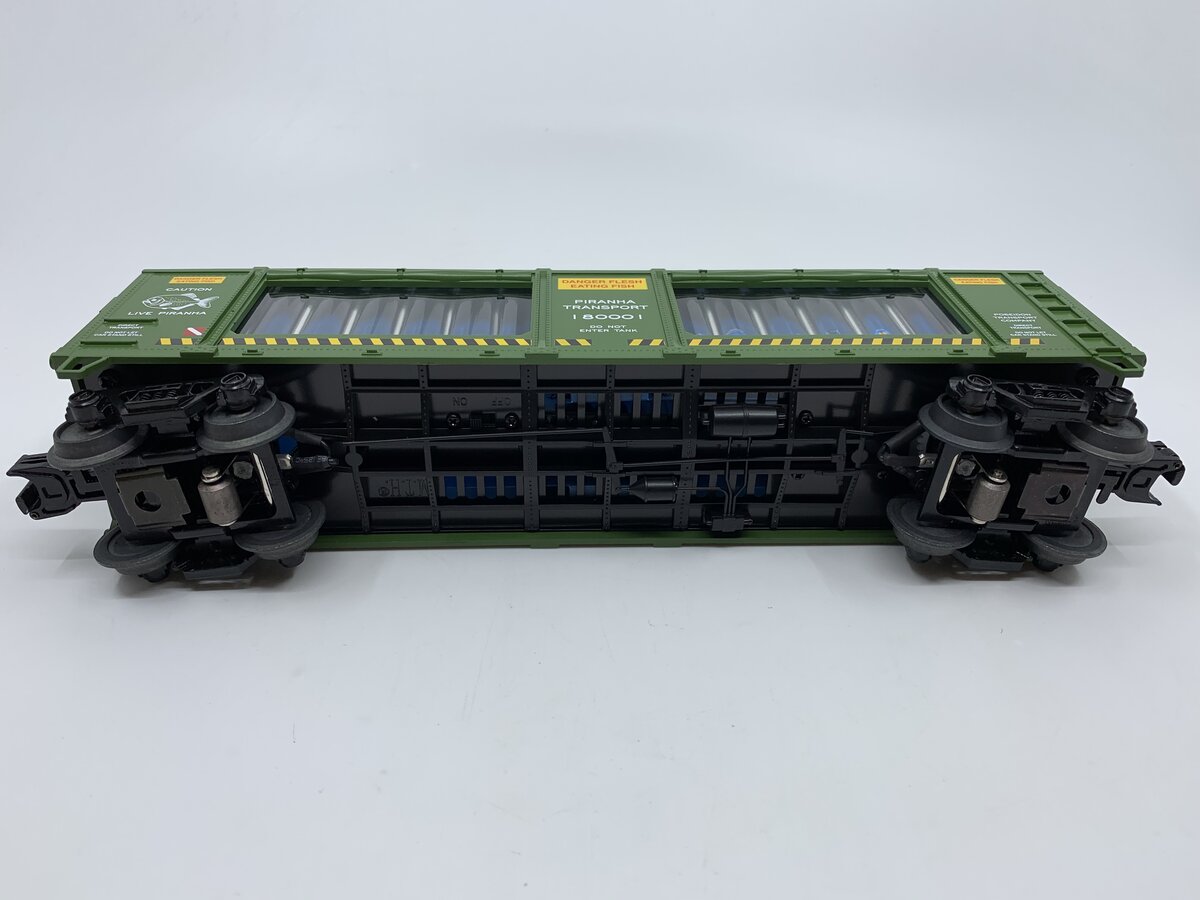 MTH 30-79279 O Gauge Flesh Eating Piranha Operating Aquarium Car #180001