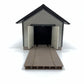 Walthers 933-2710 O And O-27 Dark Gray Trim Speeder Shed & Speeder Built-up