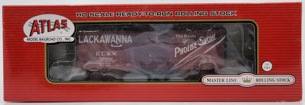 Atlas 20003035 HO 40' Postwar Box, DL&W #55502
