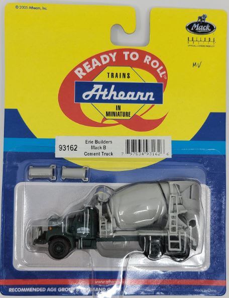 Athearn 93162 HO Scale Erie Builders Mack B Cement Truck