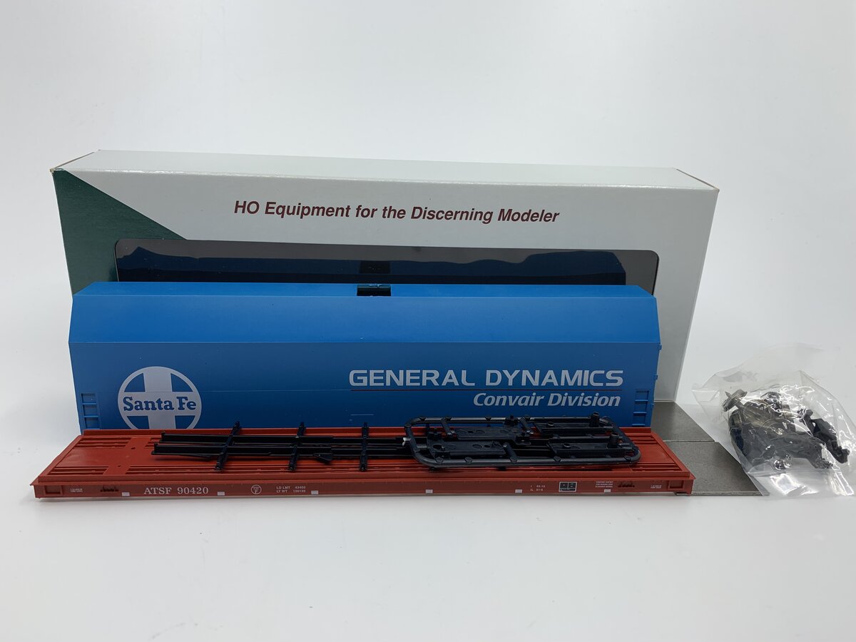 LBF Company 1806-4 HO Scale General Dynamics ATSF Flat Car Kit