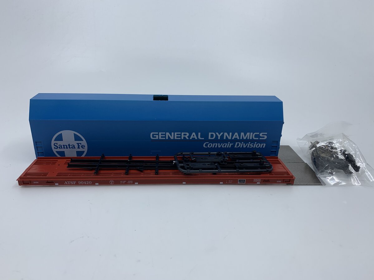 LBF Company 1806-4 HO Scale General Dynamics ATSF Flat Car Kit
