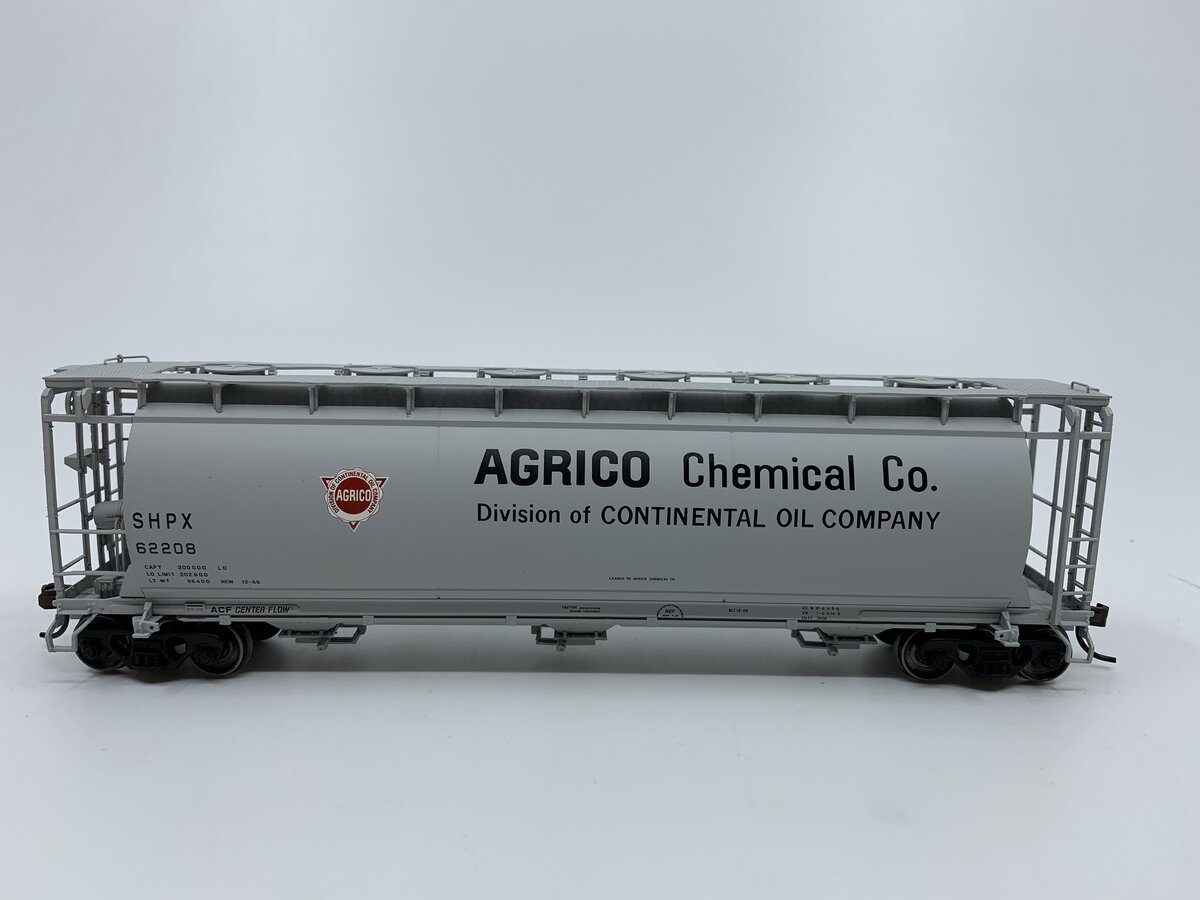 Atlas 20001871 HO Agrico (SHPX) 3-Bay Cylindrical Hopper Freight Car #62208
