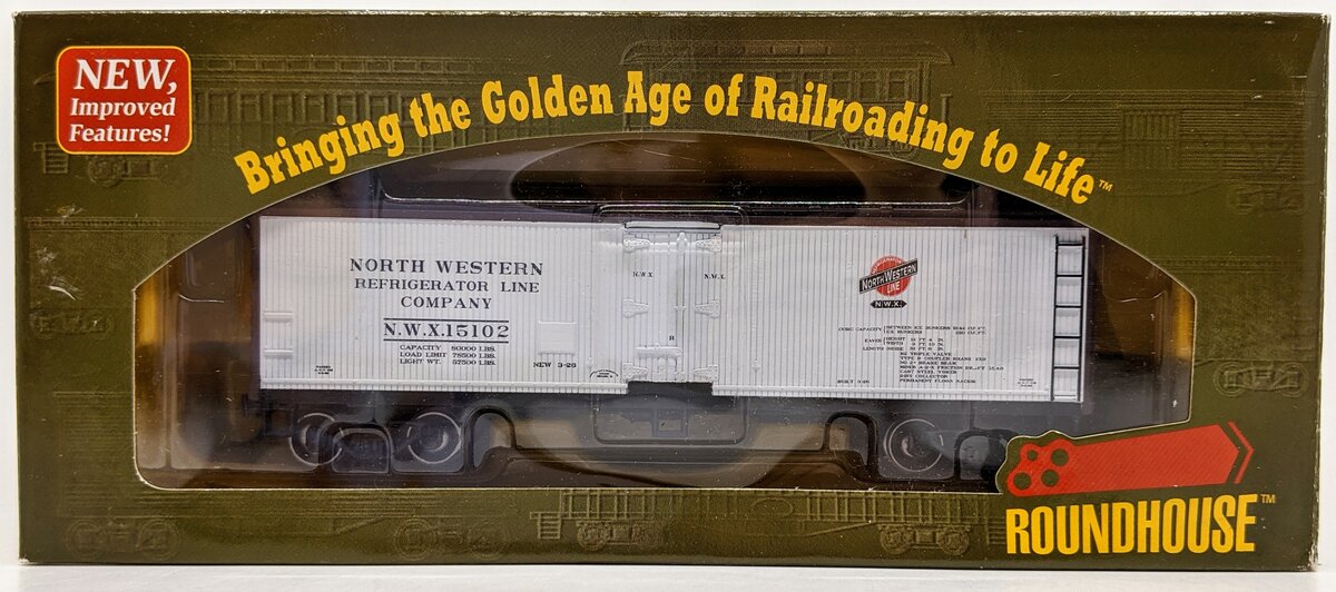 Roundhouse 85407 HO RTR 40' Wood Reefer, NWX #1