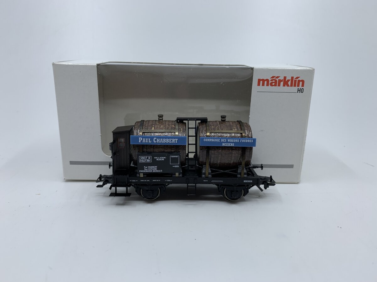 Marklin 46766 HO Scale SNCF Wine Barrel Car